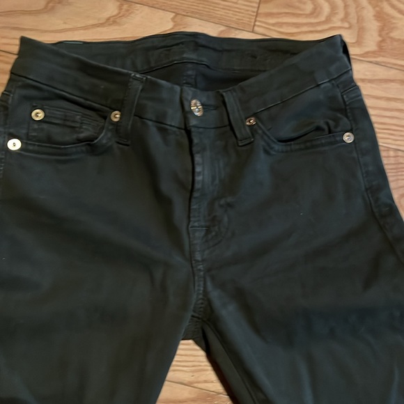 7 for all Mankind Skinny size 24 Green Khaki - Picture 8 of 8
